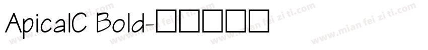 ApicalC Bold字体转换